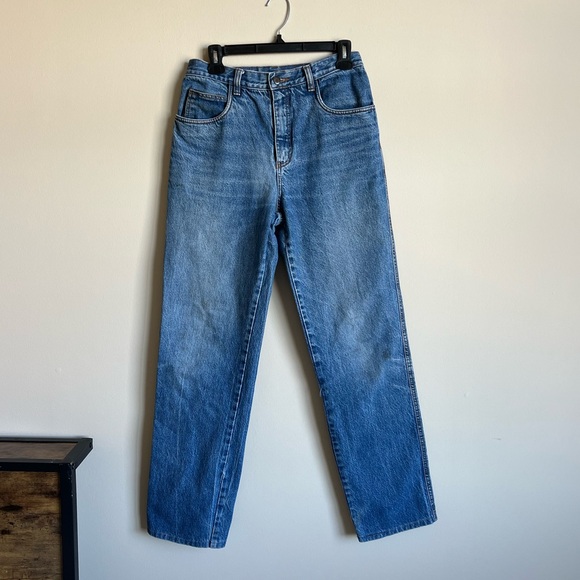 GUCCI Vintage 80’s GG Interlocking Denim Jeans Rare Logo Sz 29/30 - Picture 2 of 13